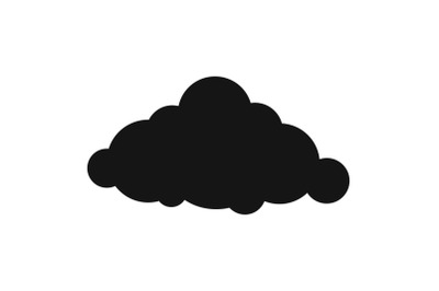 Fixed cloud icon, simple style.