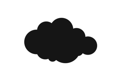 Rare cloud icon, simple style.