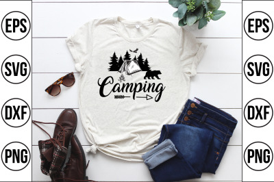 camping svg cut file