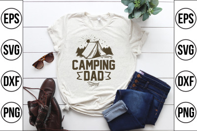 camping dad cut file