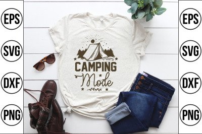 camping mode svg cut file