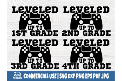 Leveled up to 1st, 2nd, 3rd, 4th grade SVG