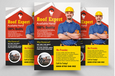 Roof Repair Service Flyer/Poster