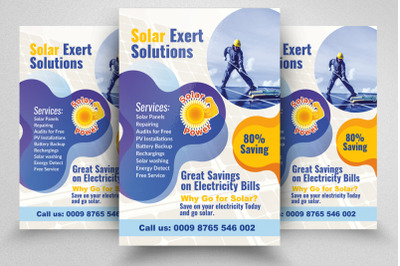 Solar Panel Solution Flyer/Poster