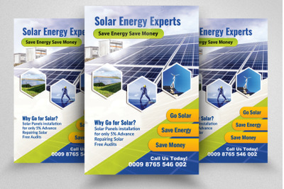 Solar Energy Installation  Flyer/Poster