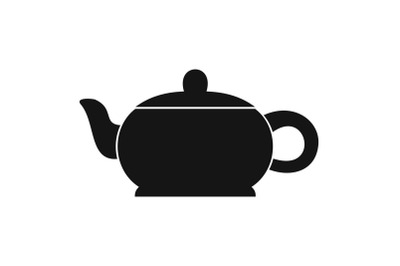Hot teapot icon, simple style