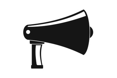 Vintage megaphone icon, simple style