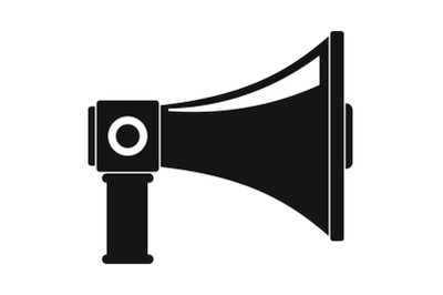 Single megaphone icon, simple style