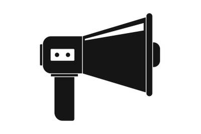 Communication equipment icon, simple style