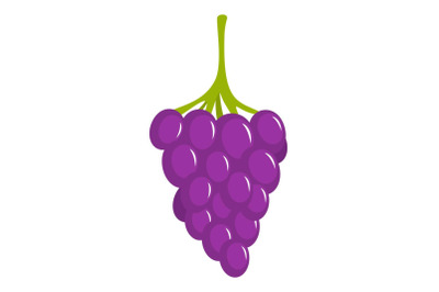 Small grape icon, cartoon style