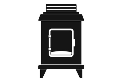 Old oven icon, simple style