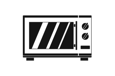 Kitchen microwave oven icon, simple style