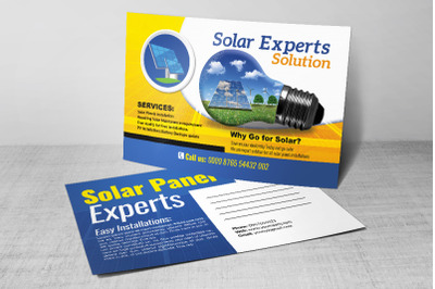 Solar Energy Solution Postcard