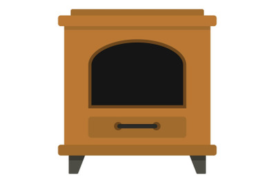 Ancient oven icon, cartoon style