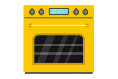 Big gas oven icon, cartoon style