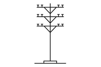 Powerhouse icon, outline style