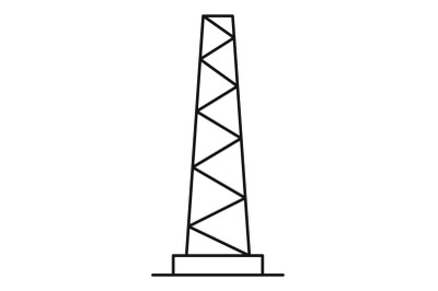 Tall pole icon, outline style