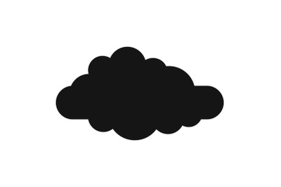 Cirrus icon, simple style.