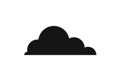 Cirrus cumulus icon, simple style.