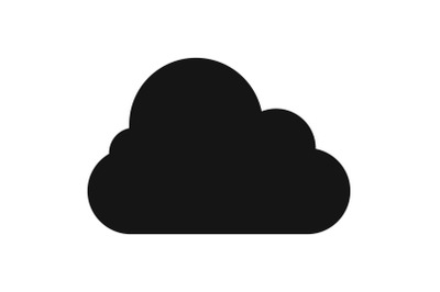 Stratus icon, simple style.