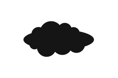 Cloud composition icon, simple style.