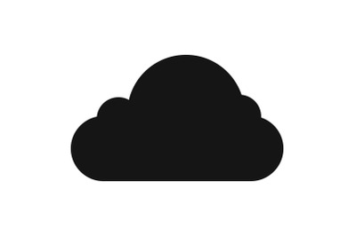 Little cloud icon, simple style.