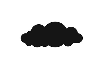 Altocumulus icon, simple style.