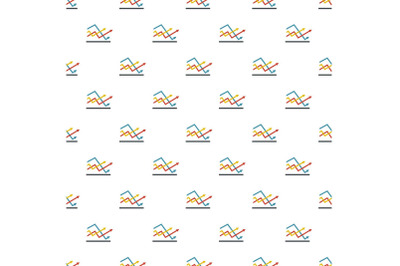 Line chart pattern seamless