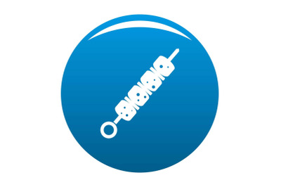 Shish kebab icon blue vector