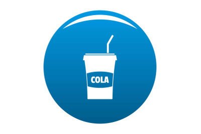 Juice icon blue vector