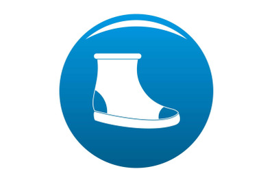 Woman shoes icon blue vector