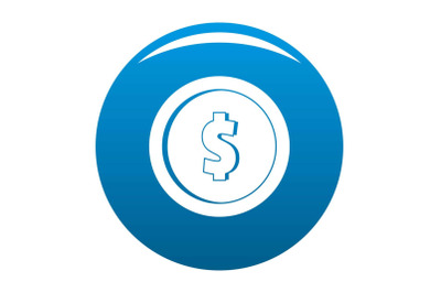 Design coin icon blue vector