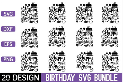 Birthday Svg Bundle vol 2