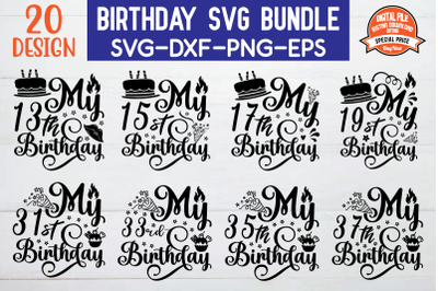 Birthday Svg Bundle vol 3