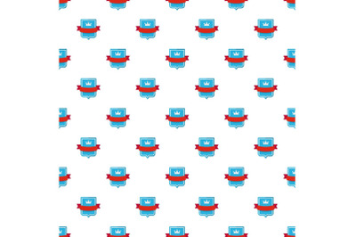Badge emperor pattern seamless