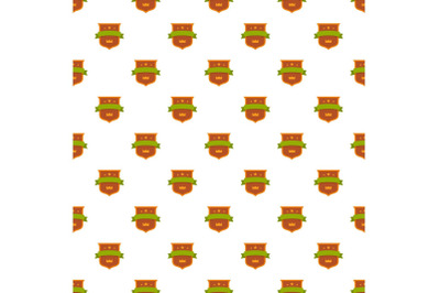 Badge crown pattern seamless