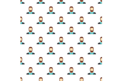 Man avatar pattern seamless