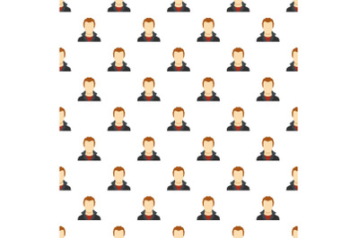 New man avatar pattern seamless