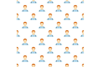 Man avatar pattern seamless