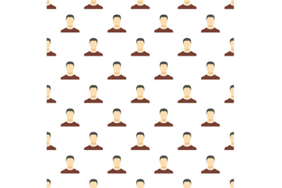 Man avatar pattern seamless