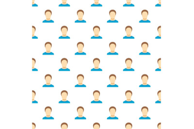 Man avatar pattern seamless