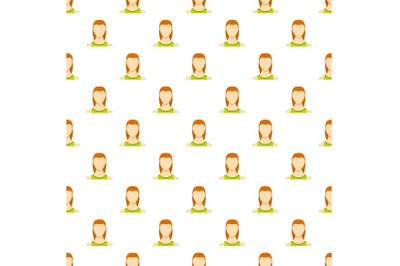 Woman user pattern seamless