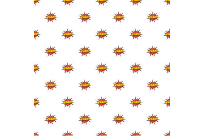 Comic boom wham pattern seamless