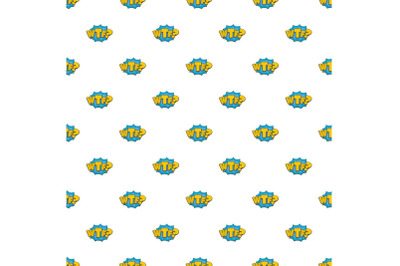 Comic boom wtf pattern seamless