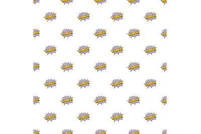 Comic boom retro pattern seamless