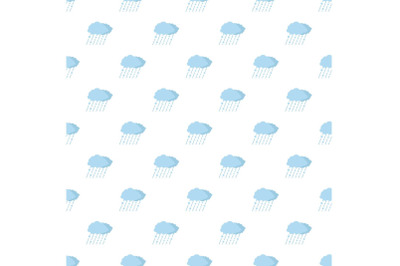 Cloud rain snow pattern seamless