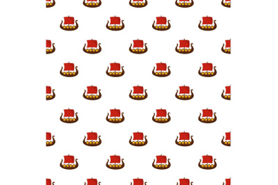 Ship viking pattern seamless