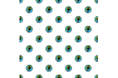 Lightning on earth pattern seamless