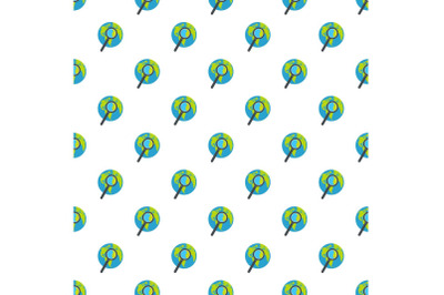 Magnifier on earth pattern seamless