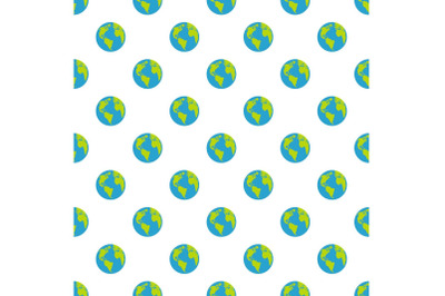 Continent on planet pattern seamless